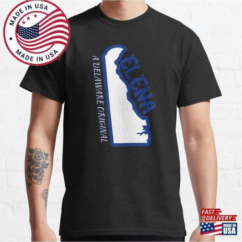Delaware State Outline Graphic Unisex Classic T-Shirt